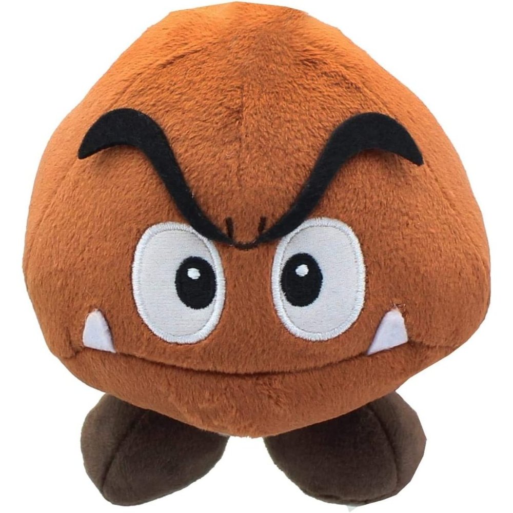 Little Buddy Super Mario All Star Collection 1427 Goomba Stuffed Plush, 5"